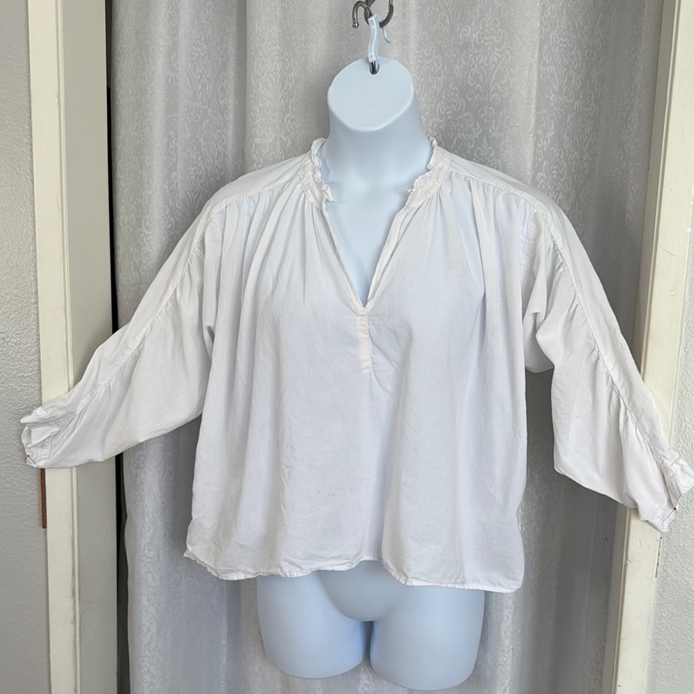 VELVET WHITE WOMENS COTTON TOP SZ: 1X